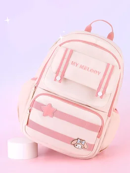 Sanrio Сумки для Женщин Большой Емкости Школьный Рюкзак для Студентов Колледжа Hello Kitty Kuromi Girls Cinnamoroll Детская Мелодия