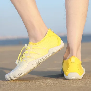 Желтая Мужская Обувь Для водных Видов Спорта, Быстросохнущая Мужская Уличная Пляжная Обувь, Летняя Дышащая Женская Обувь Для плавания 2023 Sapatilha Aquatica