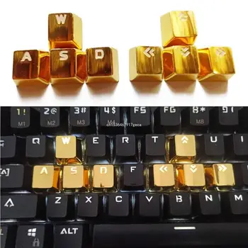 8-клавишные колпачки механической клавиатуры из цинкового сплава с подсветкой для челнока WASD Direction
