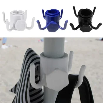Прочный пляжный зонтик, подвесной крючок с 4 зубцами, винтовой замок, ABS Полотенца, сумки для фотоаппаратов, вешалка для одежды, походный держатель, зажим для переноски