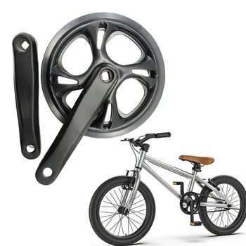 Складной Велосипедный Коленчатый Вал Велосипед MTB Велосипедная Цепочка Колесо 48T165mm Для Fixie Ebike Для Велосипеда С Квадратным Отверстием Снизу Большее Кольцо Цепи
