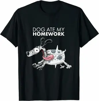 Домашняя работа для собак премиум-класса, отличная идея для подарка, футболка S-3XL, мужские повседневные футболки из 100% хлопка, свободный топ, размер S-3XL