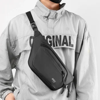 Мужская спортивная нагрудная сумка Новая водонепроницаемая уличная многофункциональная сумка через плечо Модная Корейская универсальная мужская нагрудная сумка на одно плечо