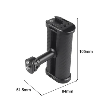 Универсальная боковая ручка для камеры-кейджа, рукоятка для фотоаппаратов с креплением для холодного башмака для микрофона, видеосигнала.