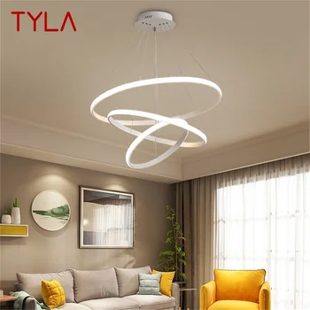 Подвесные светильники TYLA Nordic Круглая Современная светодиодная лампа Креативный светильник для украшения дома