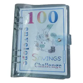 100-Процентный конверт для переплета, 100-процентный конверт для переплета, Бюджетный комплект для переплета, Конверт для переплета Money Challenge