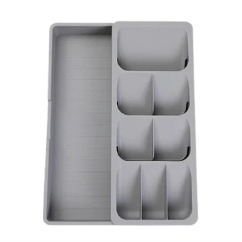 Кухонный Органайзер Ящик для столовых приборов Ящик для хранения Поднос Вилка Ложка Разделитель Контейнер для кухонной утвари B