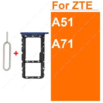 Лоток для SIM-карт для ZTE Blade A51 A71 Держатель лотка для SIM-карт Micro SD Card Reader Запасные Части