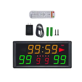 Цифровое табло для волейбола со светодиодным дисплеем, часы с дистанционным управлением для подсчета очков