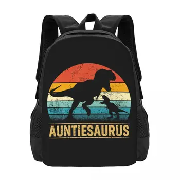 Auntiesaurus T Rex Динозавр Тетушка Забавный Мамин Совместный Рюкзак Большой Емкости Милые Складные Рюкзаки Для Одежды