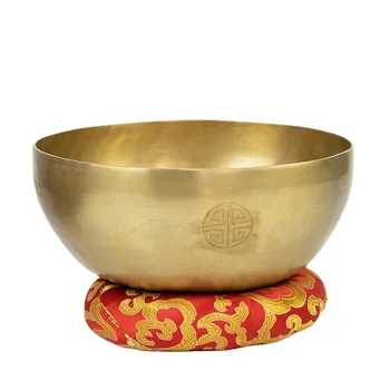Большая Непальская Поющая чаша ручной работы, Звуковая чаша Будды, Пение для йоги и медитации, Латунные Тибетские Чаши, инструмент для исцеления звука.
