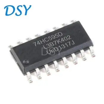 10 шт./лот SN74HC595D 74HC595D SOP-16 8-битный чип последовательного регистра