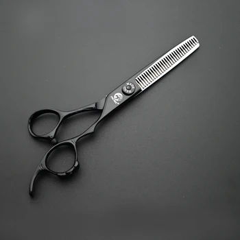 PROSEE CHD-630 Sus440c, Матово-черные Ножницы для укладки волос в салоне красоты, аксессуары для парикмахерской