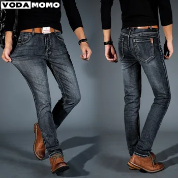 Высококачественные Эластичные Узкие джинсы Мужские Мужские Облегающие Джинсы Мужские Высококачественные Модные Джинсы Корейской Версии Мужские y2k 2024 New