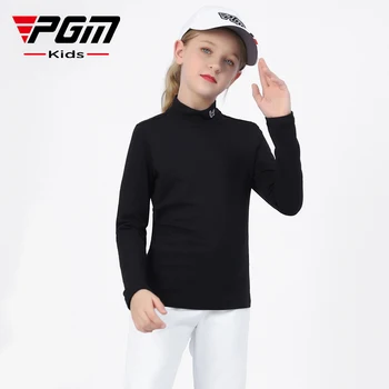 Детская одежда Golf Pgm, футболка с длинными рукавами для девочек, осенне-зимнее базовое пальто, одежда для гольфа, спортивная