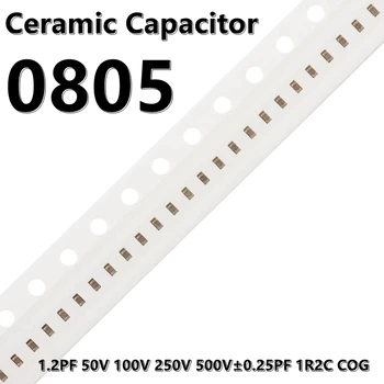 (50шт) 0805 Керамические Конденсаторы SMD 1.2PF 50V 100V 250V 500V±0.25PF 1R2C COG 2012