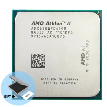 Четырехъядерный процессор AMD Athlon II X4 640 с частотой 3 ГГц, процессор ADX640WFK42GM Socket AM3
