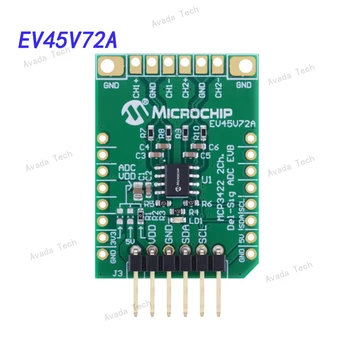 Инструмент разработки микросхемы преобразования данных Avada Tech EV45V72A MCP3422 2-канальная плата оценки АЦП Del Sig
