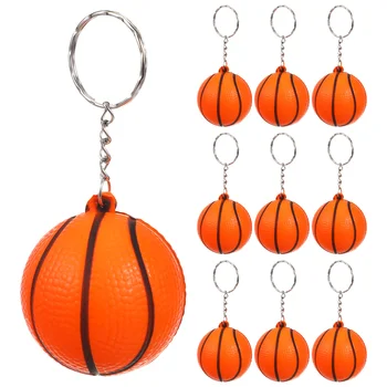 10шт Баскетбольный брелок Спортивное кольцо для ключей Сувенирные подарки Баскетбол Подарки на День рождения Подарки