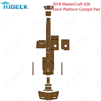 Коврик для платформы для плавания MasterCraft X26 2018 года, коврик для пола из вспененного тикового дерева, коричневый