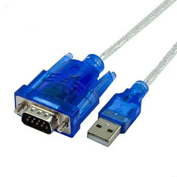 Прозрачный кабель последовательного порта USB-232 USB-последовательный порт 9-контактный кабель преобразования порта DB9com в кабину передачи данных последовательного порта USB-RS232