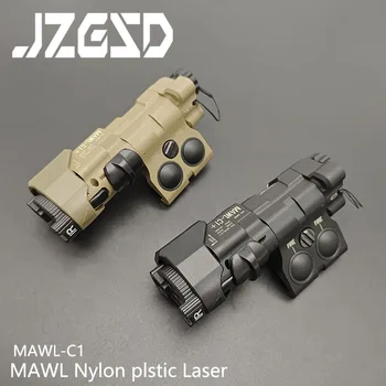 Тактический Нейлон MAWL-C1 Tactical Weapon Scout Light Белый Светодиодный Зеленый Лазерный ИК-Заполняющий Свет Наружные Охотничьи Аксессуары Подходят для 20 мм Рейки