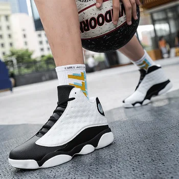 Мужская баскетбольная обувь, высокие мужские кроссовки на платформе с модным принтом, обувь-корзина, нескользящие Zapatillas Deportivas