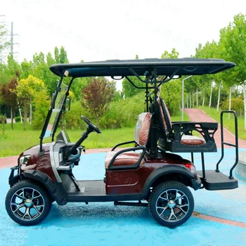 Продается новый 4 6 Местный электромобиль для гольфа Golf Cart с двигателем переменного тока мощностью 4 КВТ 48 В, Роскошный Экскурсионный автобус Golf Buggy
