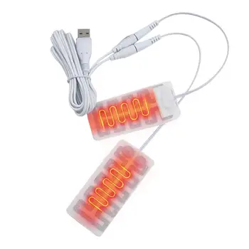 1 пара электрических USB-перчаток с обогревателем, перчатки с подогревом, ткань из углеродного волокна, USB-коврик для перчаток с подогревом