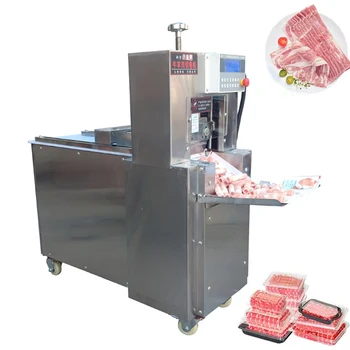 Автоматический Автомат Для Резки Крена Ягненка Slicer для нарезки замороженного мяса из Нержавеющей Стали Коммерческий