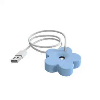 Портативный USB-очиститель воздуха в форме лепестка, распылитель тумана, диффузоры, ароматерапия для домашнего офиса, увлажнитель в спальне.