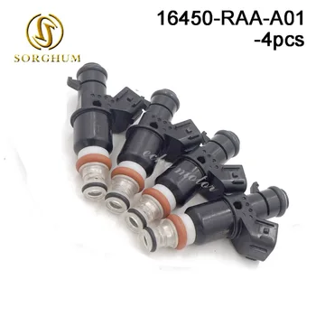Новые топливные форсунки SORGHUM 4шт 16450-RAA-A01 для 2005-2011 Honda Accord CR-V Element 2.4L l4 16450RAAA01