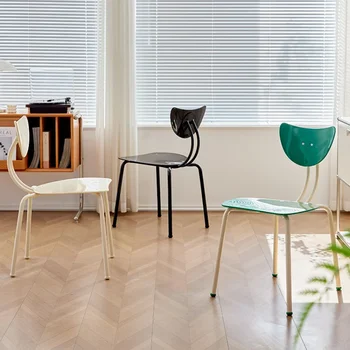 Складываемые обеденные стулья для дома, Скандинавский стул, Современные Простые Стулья для столовой, Мебель для гостиной, Табуретки для отдыха со спинкой