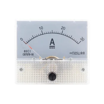 85C1-Вольтметр постоянного тока со стрелочной головкой постоянного тока 30A, аналоговый амперметр, панельный измеритель