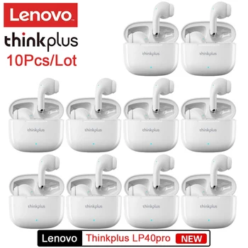 Оригинальные Lenovo Thinkplus LivePods LP40pro Беспроводные TWS 5.0 Bluetooth Наушники С Сенсорным Управлением Спортивные Стерео Басовые Наушники 10 шт./лот