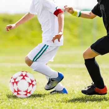 Высококачественный футбольный тренировочный мяч с резиновым вкладышем, водонепроницаемый футбольный мяч из эластичного ПВХ для профессионального обучения взрослых
