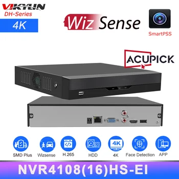 Vikylin Dahua 4K HDD WizSense NVR 8CH NVR4108HS-EI 16CH NVR4116HS-EI Домашняя Система Безопасности P2P Видеомагнитофон удаленного наблюдения