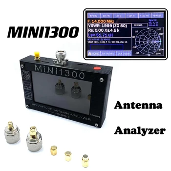 FULL-MINI1300 Plus 5V/1.5A Анализатор Антенн HF VHF UHF 0,1-1300MHZ Частотный Счетчик SWR Метр 0,1-1999 С ЖК-экраном