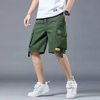 шорты-карго Мужские летние тонкие свободные шорты мужские стильные повседневные короткие брюки уличная одежда плюс размер