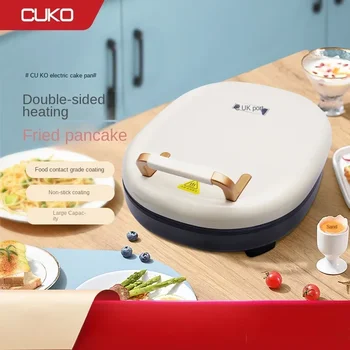 Электрическая форма для выпечки CUKO с двухсторонним подогревом, антипригарная форма для выпечки блинов, пиццы и булочек для завтрака