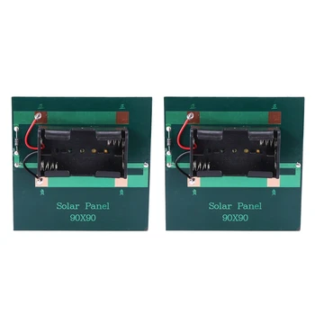 2X Перезаряжаемая батарея типа АА мощностью 1 Вт 4 В, солнечное зарядное устройство с основанием для прямой зарядки батарей 2XAA