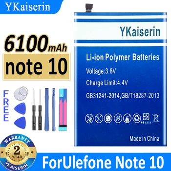 YKaiserin для Ulefone Note 10 Note10 Аккумулятор большой емкости емкостью 6100 мАч + инструменты