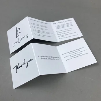 Изготовленная на заказ Бесплатная Художественная бумага для дизайна, Листовки, Руководство по эксплуатации для печати брошюр в трехслойном виде