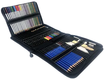 KALOUR 72 шт. набор для рисования эскизов Профессиональные студенческие цветные карандаши для рисования от руки