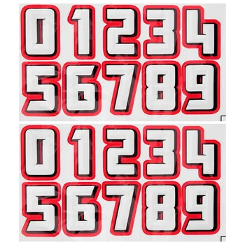 2 комплекта наклеек с номерами хоккейных наклеек с номерами футбольных наклеек для плакатов Маленьких бейсбольных наклеек с номерами водонепроницаемых