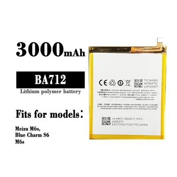 BA712 Аккумулятор Для MEIZU M6s Meilan S6 Mblu S6 M712H M712Q/M/C 3000 мАч Запасные Батареи Для мобильного Телефона + Бесплатный инструмент