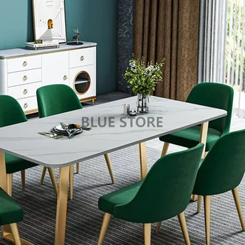 Обеденный стол в скандинавском стиле на роскошных ножках, металлические журнальные столики в центре прихожей, Кухонные туалетные столики, мебель для дома из янтаря