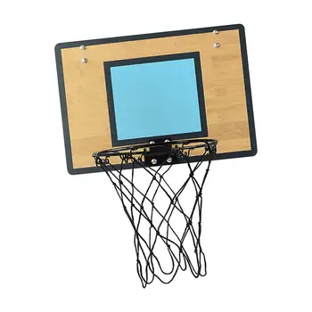 Мини-баскетбольное кольцо над дверью с мячом, простая в установке баскетбольная цель, игрушка для игры в баскетбол на свежем воздухе для подростков на заднем дворе.