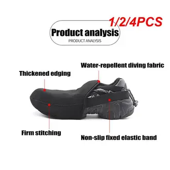 Новый Чехол для велосипедной обуви из Ветрозащитной износостойкой ткани, сохраняющий тепло, Полупальто, Дорожные бахилы MTB, Черные