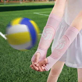 Рукава для волейбола с подкладкой для подростков, комплект рукавов для волейбола с подкладкой для подростков, Дышащая ткань из ледяного шелка для ухода за кожей